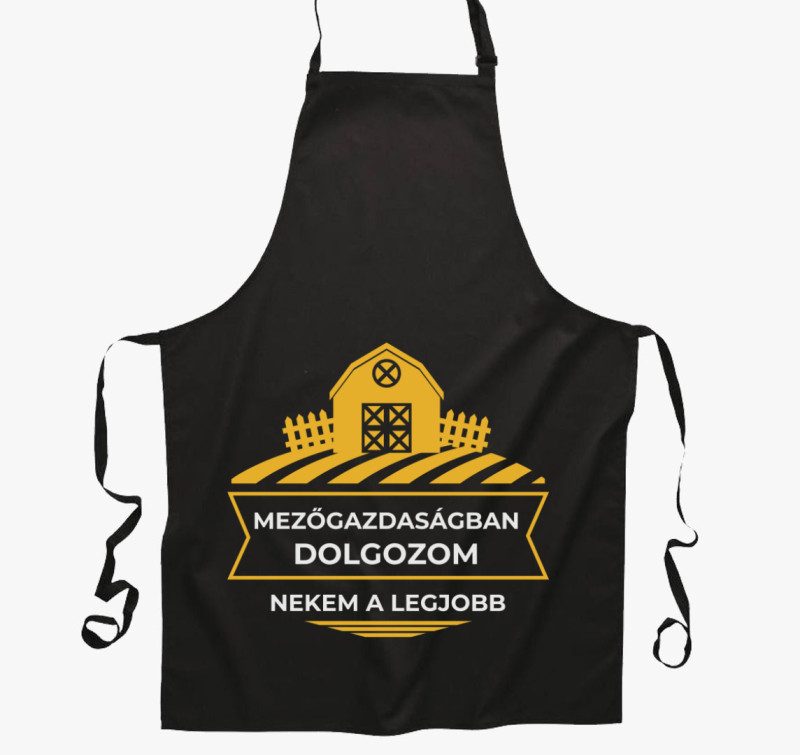 Mezőgazdaságban dolgozom kötény — Fekete