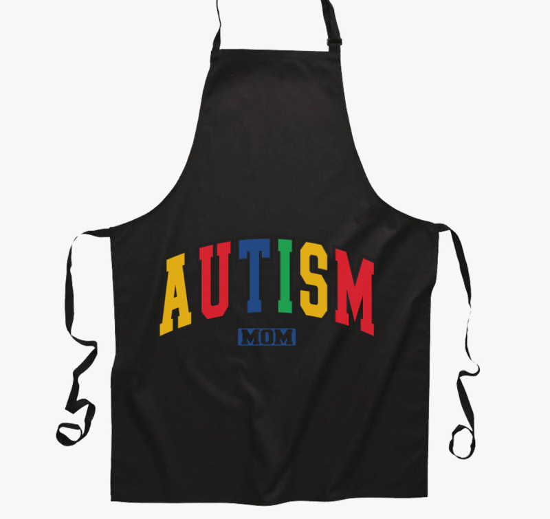 Autism Mom kötény — Fekete