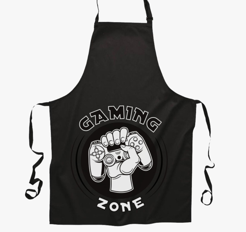 Gaming zone kötény — Fekete