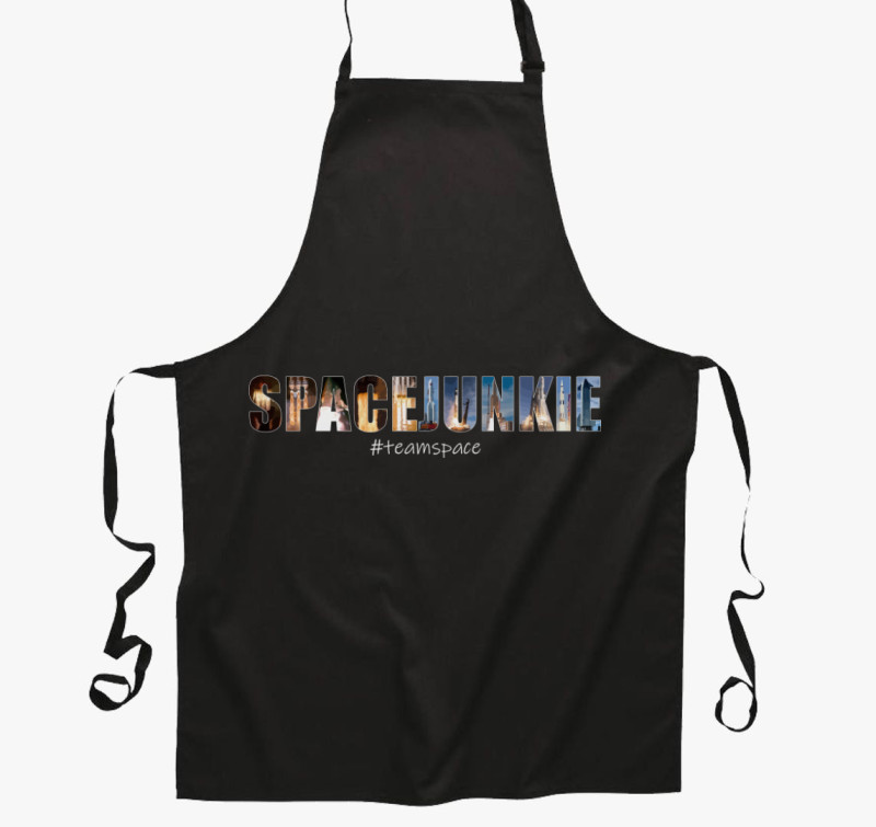 Spacejunkie #teamspace kötény — Fekete