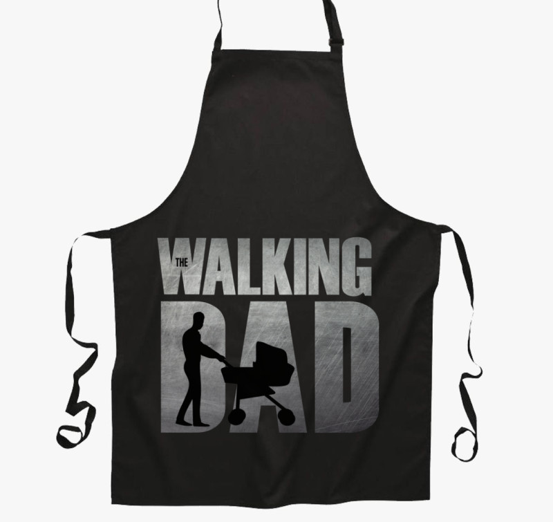 The Walking Dad kötény — Fekete