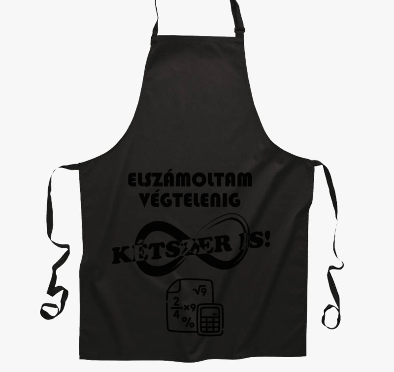 Elszámoltam végtelenig kötény — Fekete