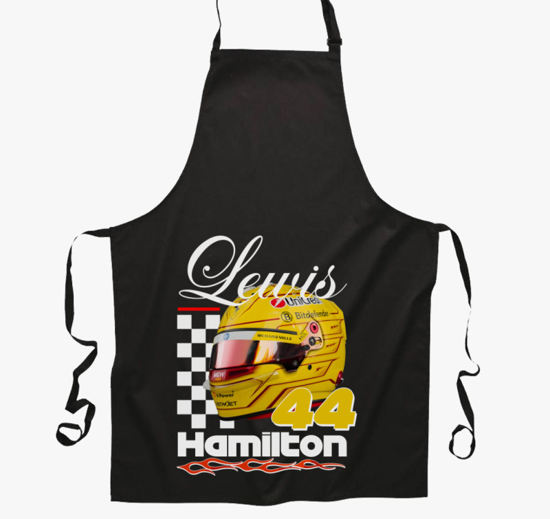 Lewis Hamilton Sisak kötény — Fekete
