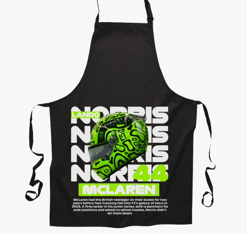 Lando Norris Sisak kötény — Fekete
