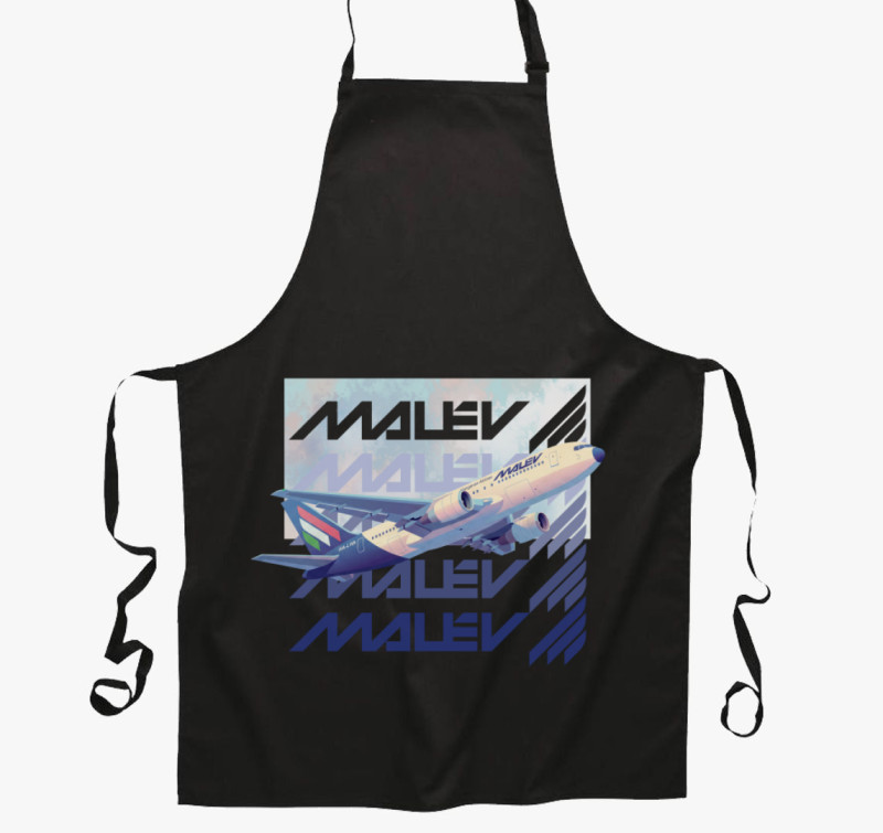 Malév Repülő kötény — Fekete