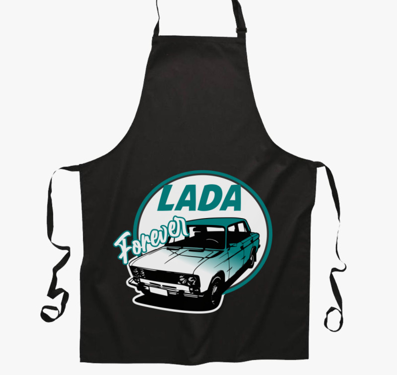 Lada szerelmeseinek kötény — Fekete