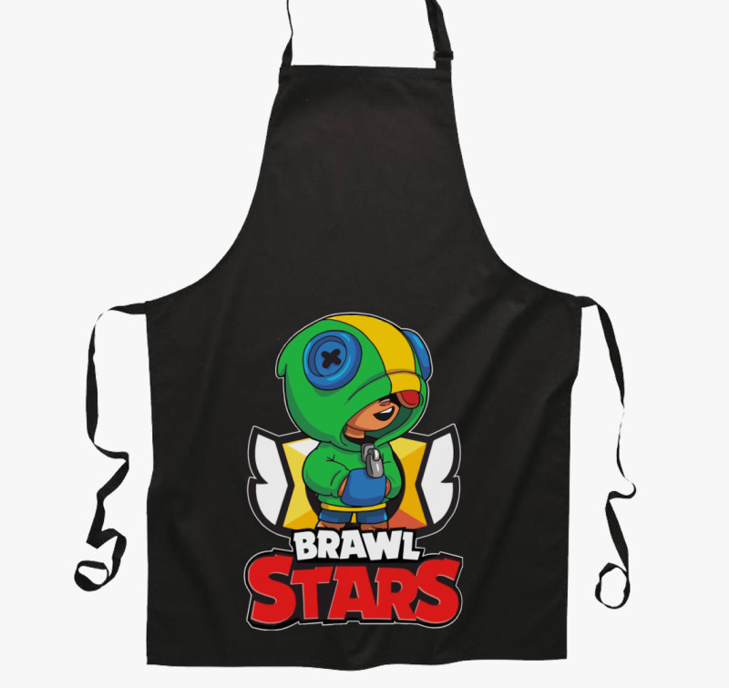 Brawl Stars - Leon kötény — Fekete