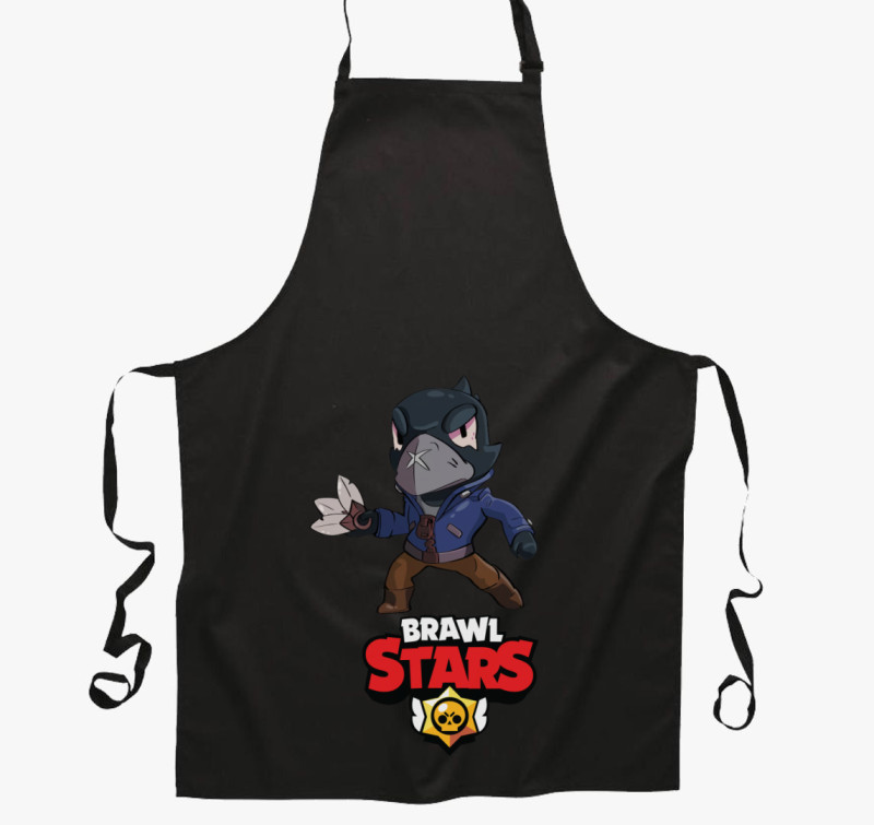 Brawl Stars Heroes - Holló kötény — Fekete