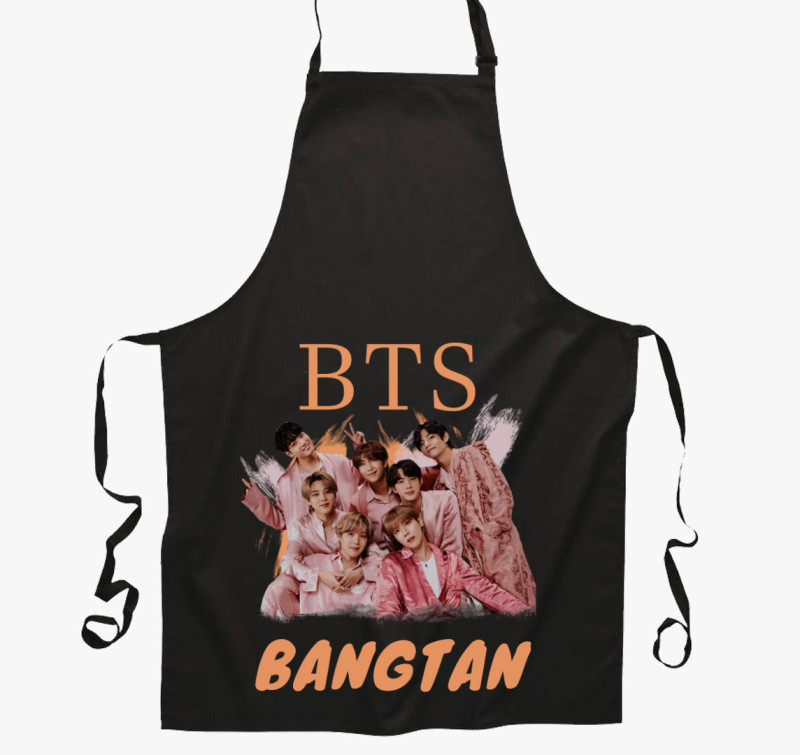 Bts kötény — Fekete