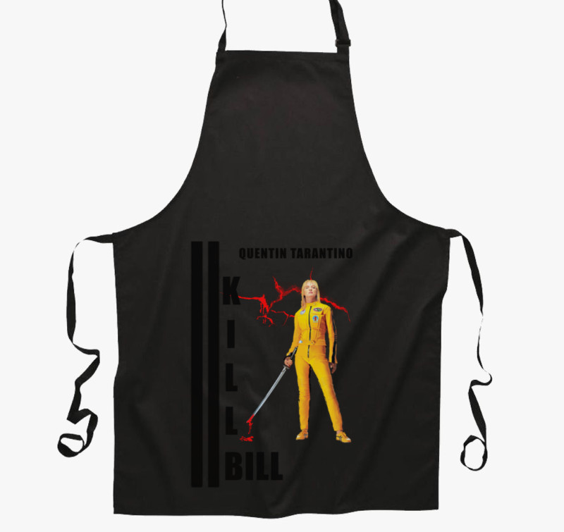 Kill Bill kötény — Fekete