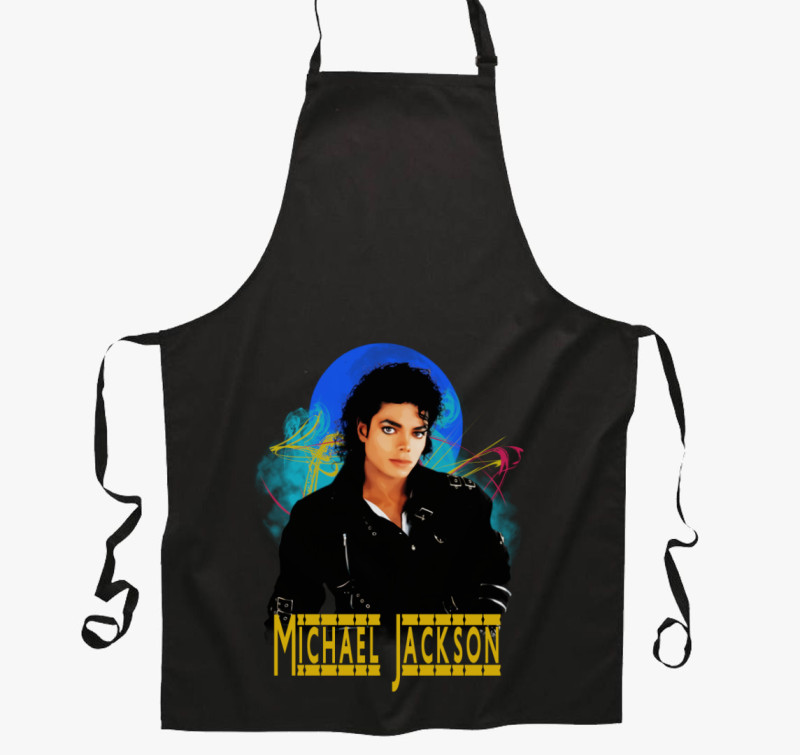 Michael Jackson kötény — Fekete