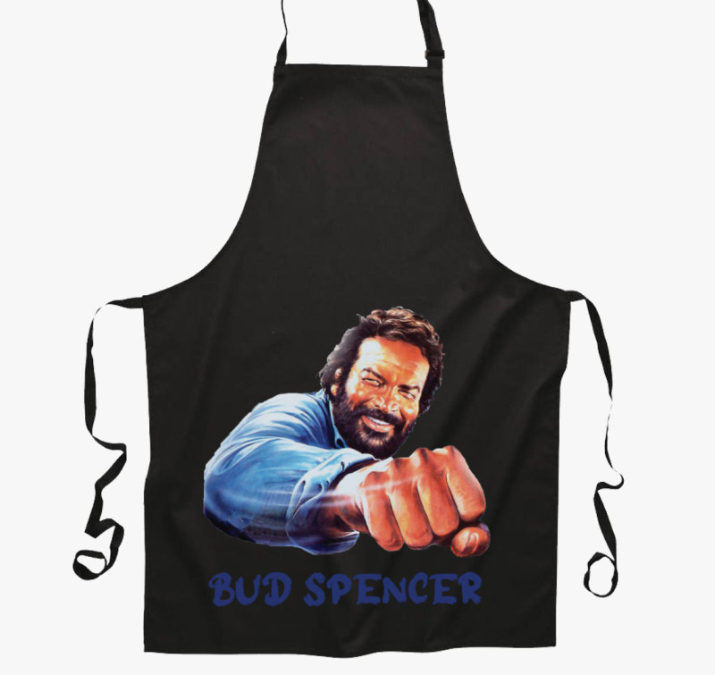 Bud Spencer ököl kötény — Fekete