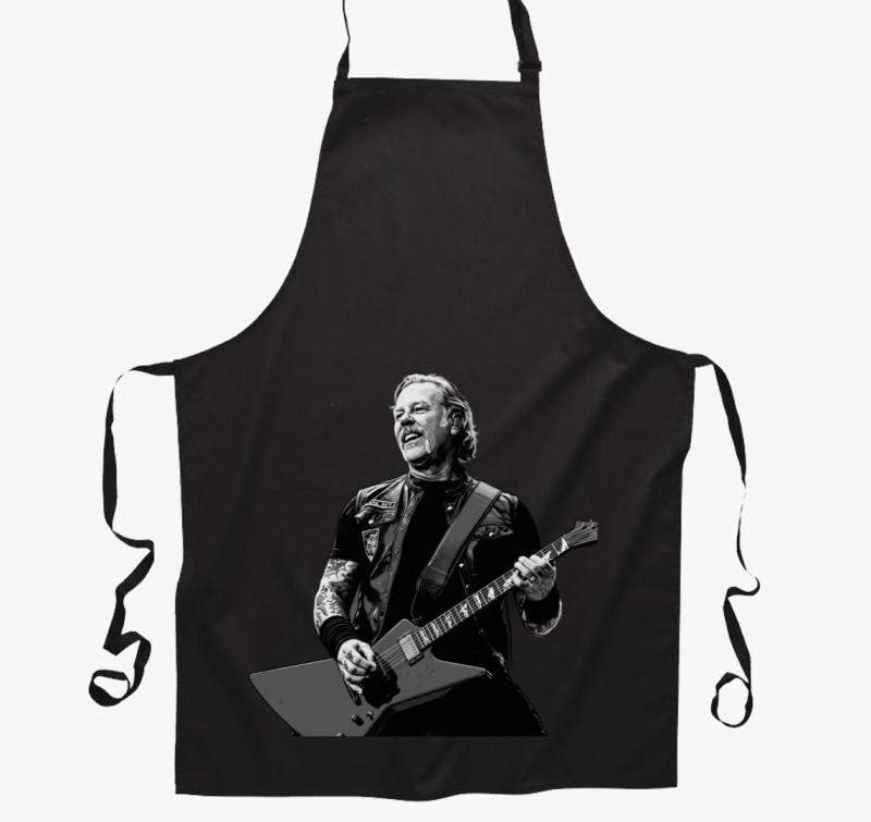 Metallica James Hetfield kötény — Fekete