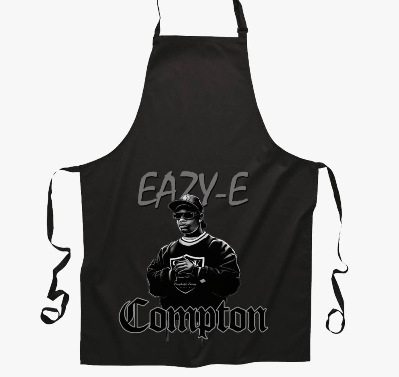 Eazy E Compton kötény — Fekete