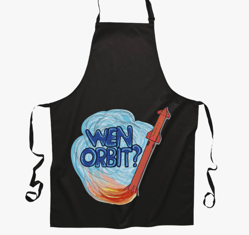 Spacejunkie Wenorbit kötény — Fekete