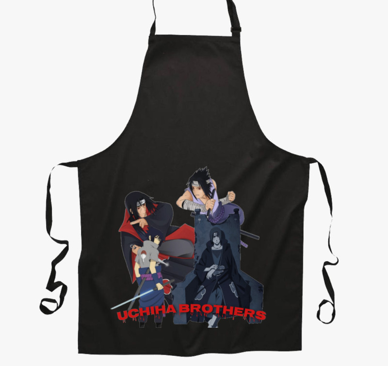 Uchiha brothers kötény — Fekete