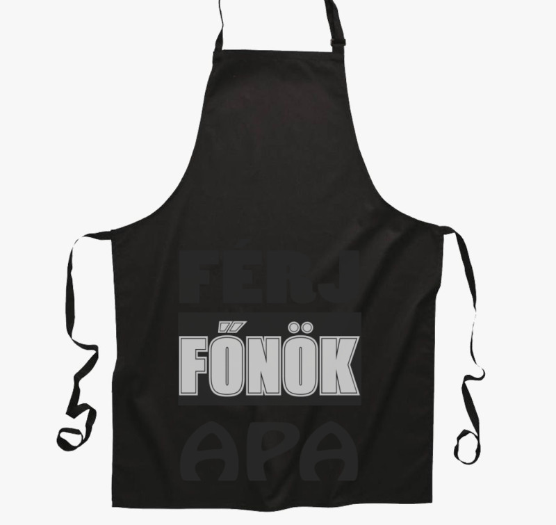 Férj főnök apa kötény — Fekete