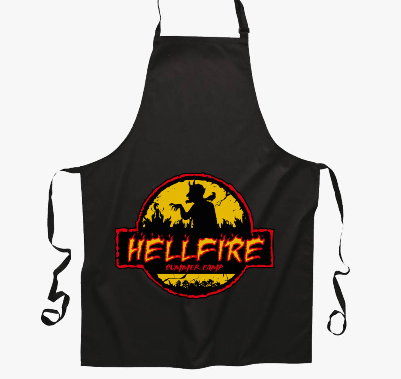 Hellfire summer camp kötény — Fekete