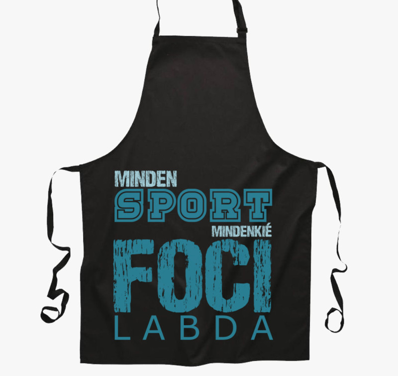 Minden sport focis kötény — Fekete