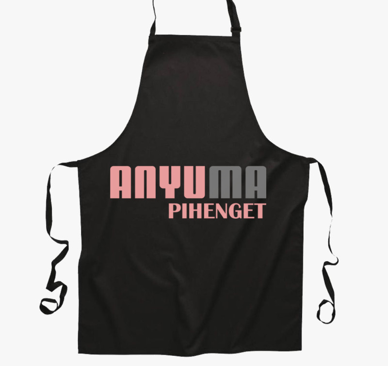 Anyu ma pihenget kötény — Fekete