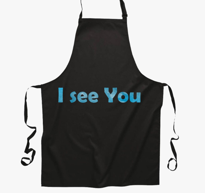 I see You (kék) kötény — Fekete