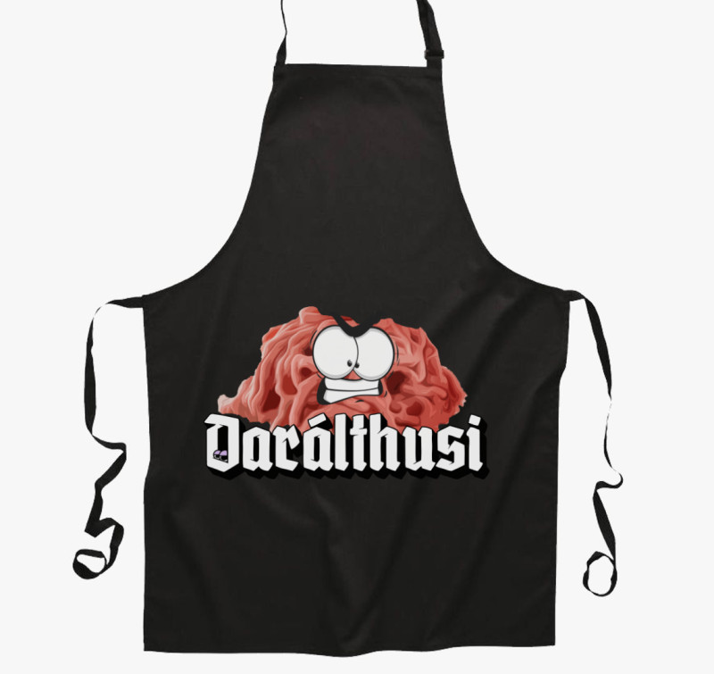 Darálthusi kötény — Fekete