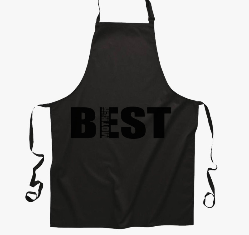 Best Mother kötény — Fekete