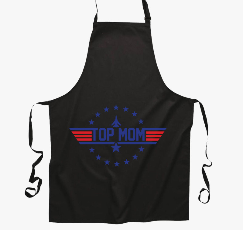 Top Mom kötény — Fekete