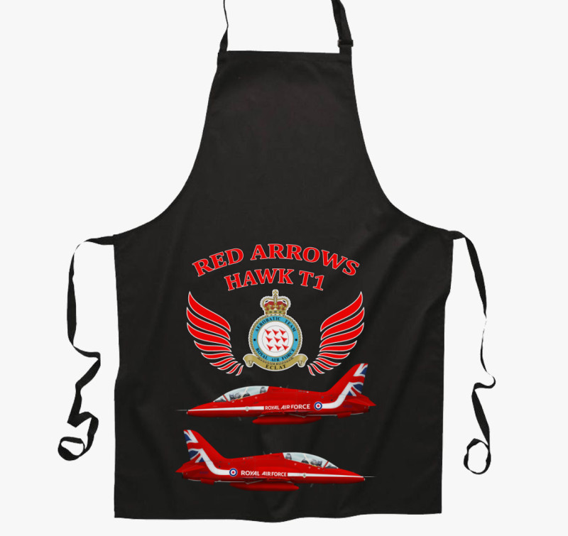 Red Arrows kötény — Fekete