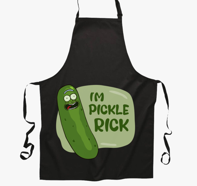 Uborka Rick kötény — Fekete