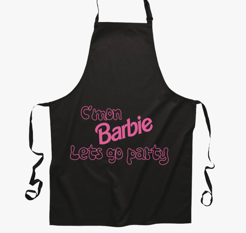 C'mon Barbie kötény — Fekete