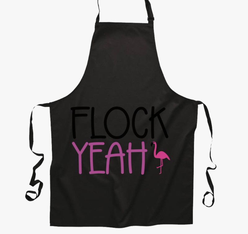 Flock yeah kötény — Fekete