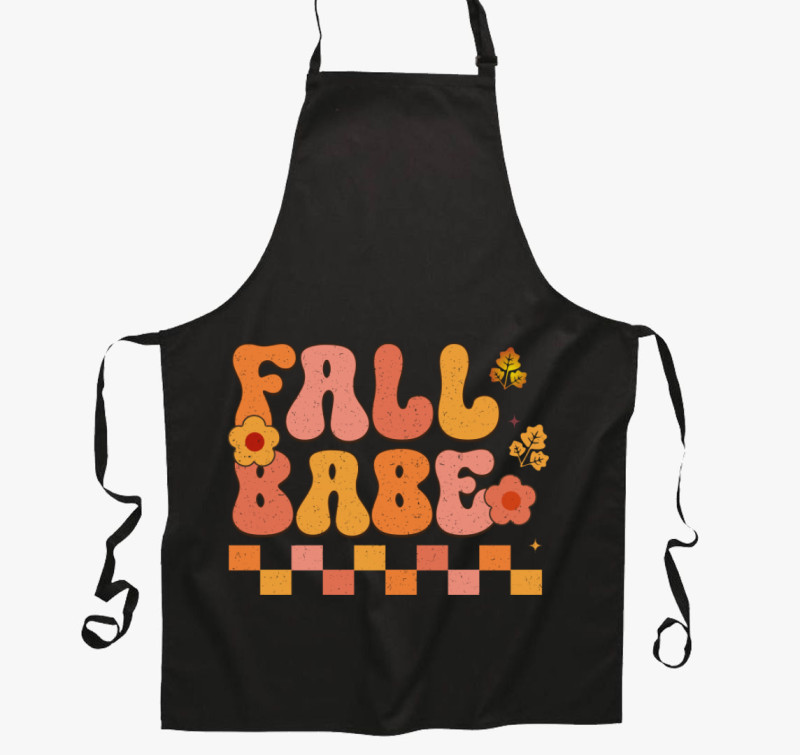 Fall babe kötény — Fekete