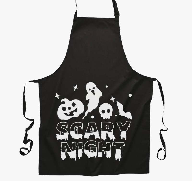 Scary night kötény — Fekete