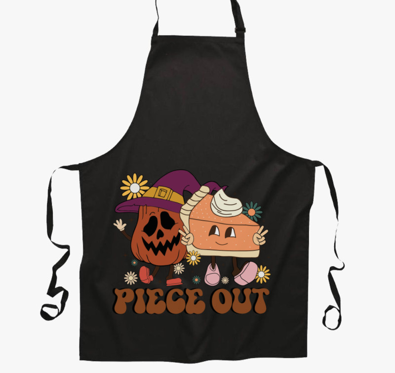 Piece Out kötény — Fekete