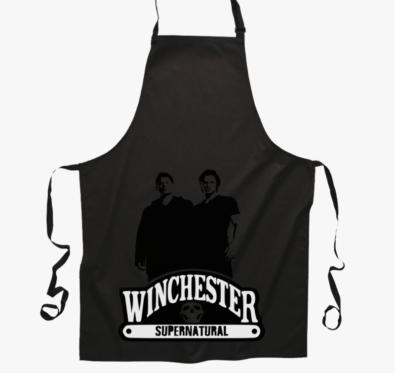 Winchesters kötény — Fekete