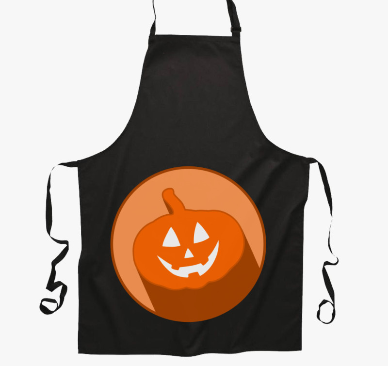 Ikon halloweenes kötény — Fekete