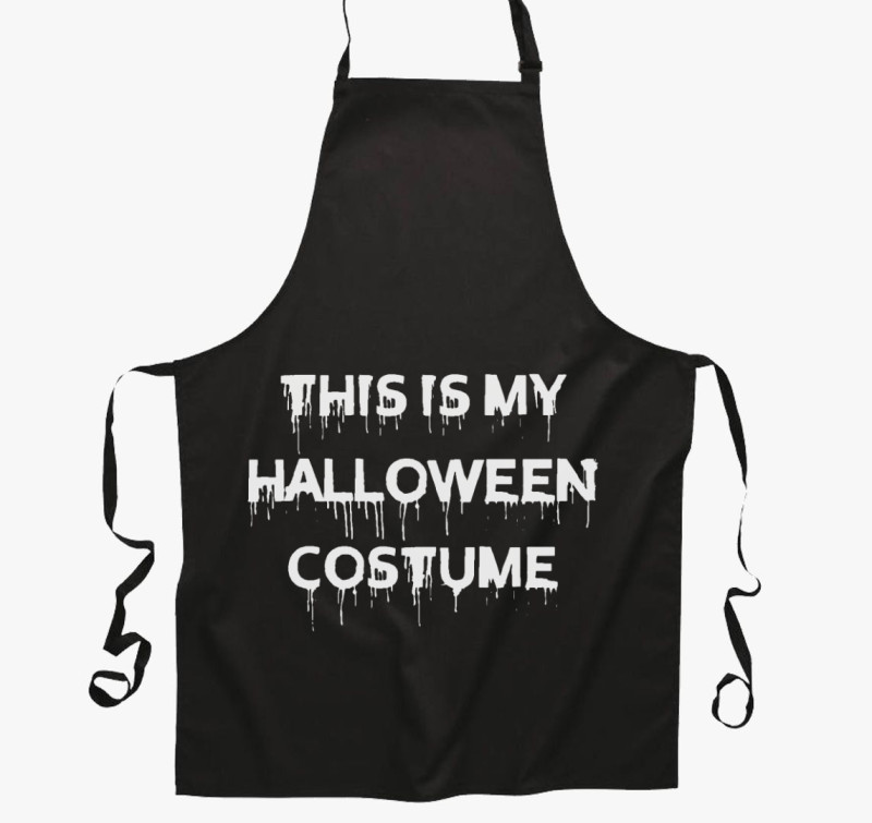 Halloween costume kötény — Fekete