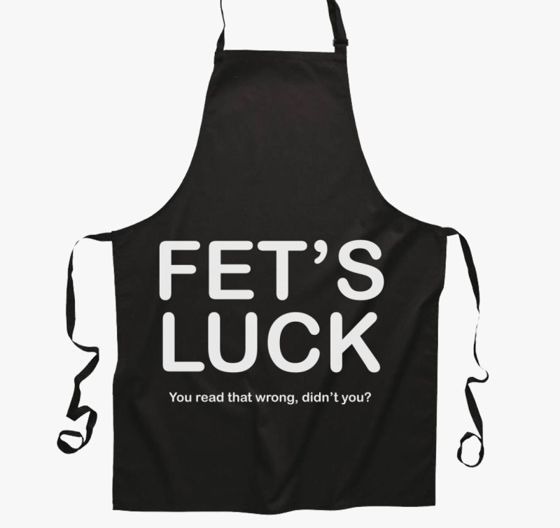 Fets luck kötény — Fekete