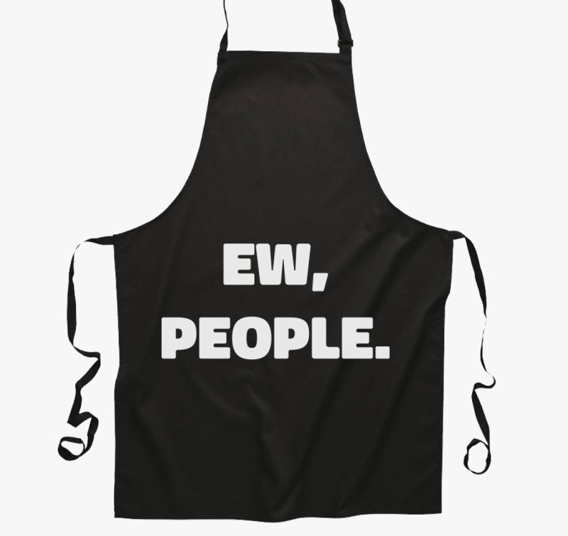 Ew people kötény — Fekete