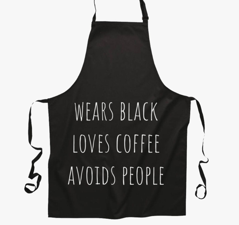 Black - coffee kötény — Fekete