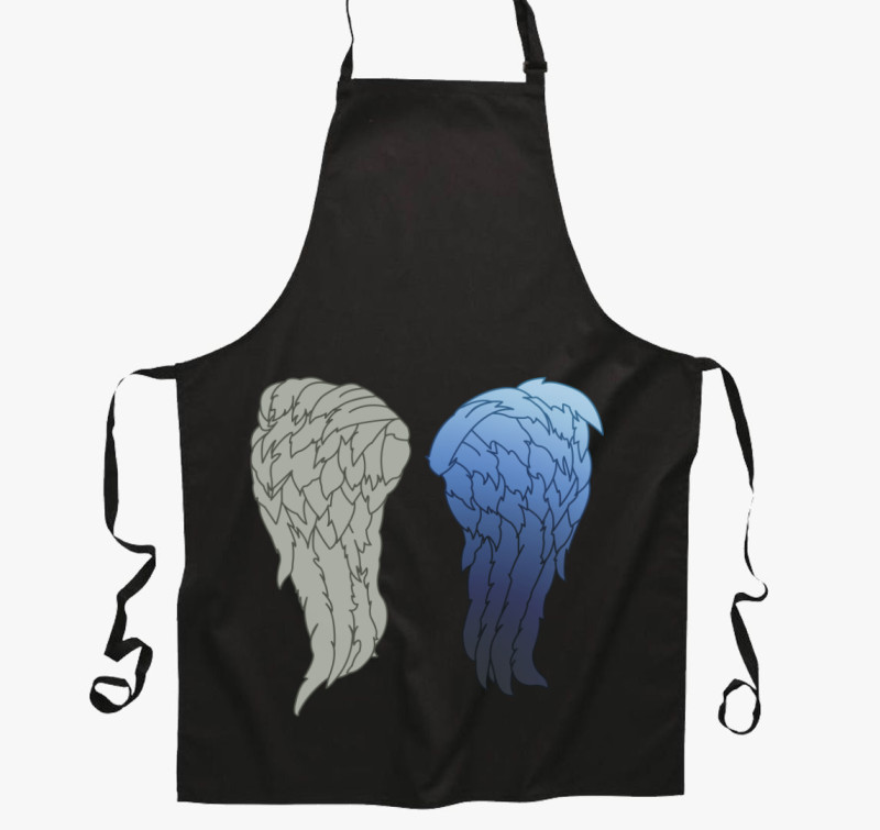Daryl vest wings kötény — Fekete