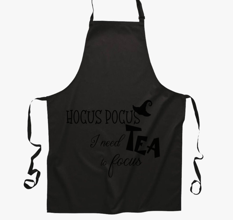 Hocus pocus tea kötény — Fekete