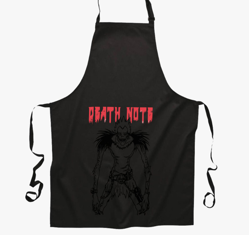 Deathnote art kötény — Fekete