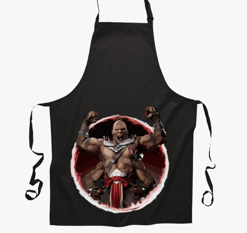 Mortal Kombat Goro avatar kötény — Fekete