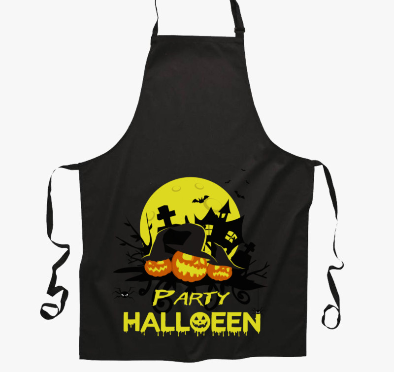 Party Halloween kötény — Fekete
