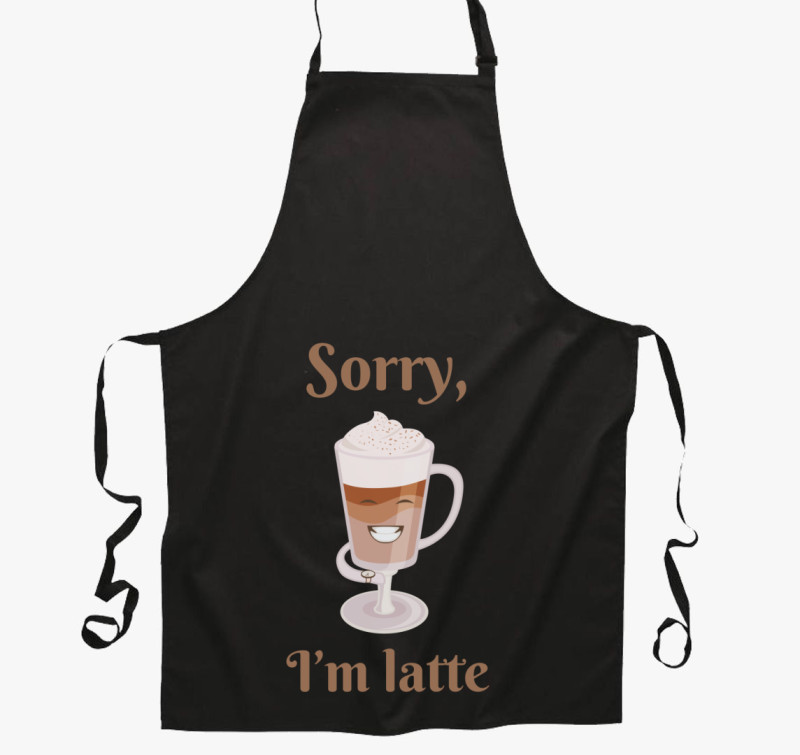 I'm latte kötény — Fekete