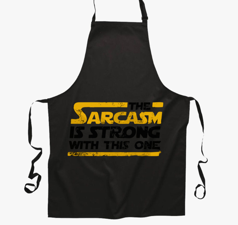 The Sarcasm kötény — Fekete