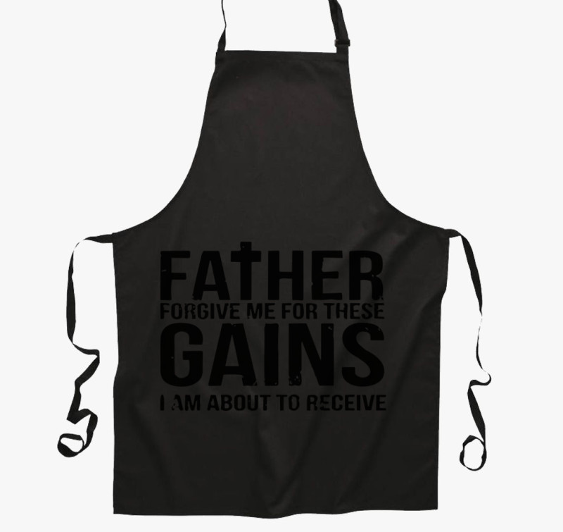 Father kötény — Fekete