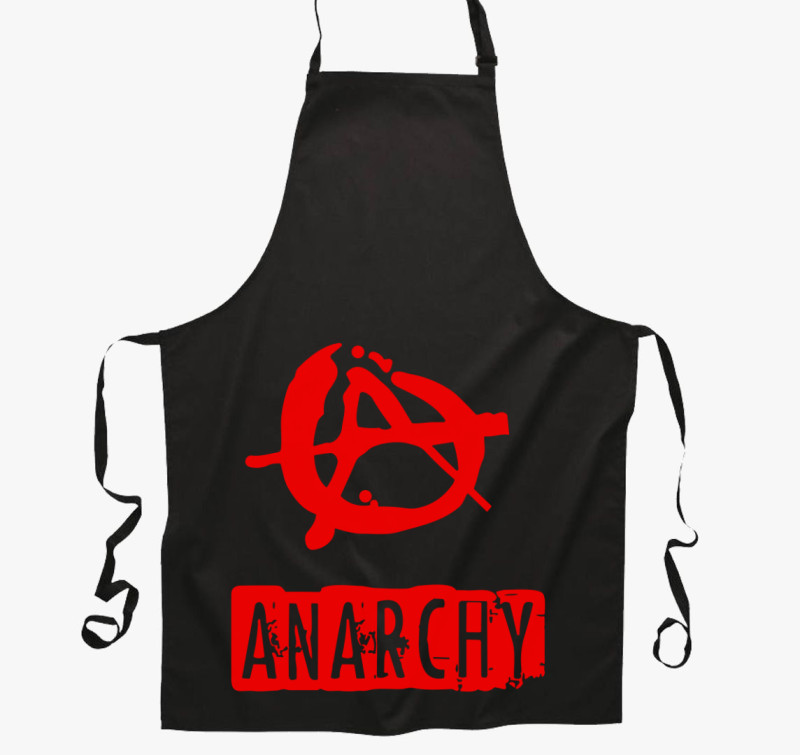Anarchy kötény — Fekete